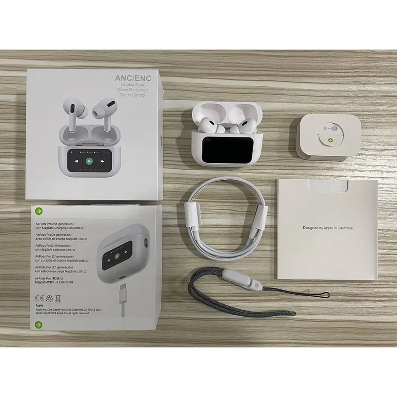 AIRPODS PRO CON PANTALLA TACTIL+ LAYARD GRATIS